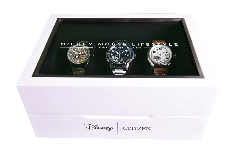 Mickey Mouse World Adventure Blue Dial Stainless Steel Bracelet